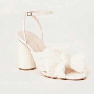 Loeffler Randall Camellia Pearl Pleated Bow Heel